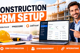 set up construction CRM with kvcore buildertrend procore jobtread acculynx