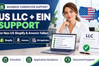 guide non US shopify and amazon founders through US llc and ein setup