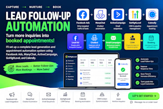 setup facebook ads manychat activecampaign gohighlevel calendly automation