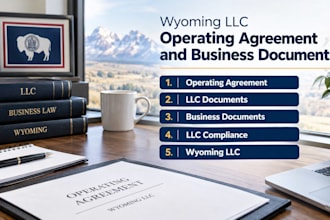 prepare your wyoming llc operating agreement and business documents