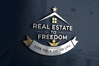 do royalist real estate, realtor, property, apartments logo any graphic design