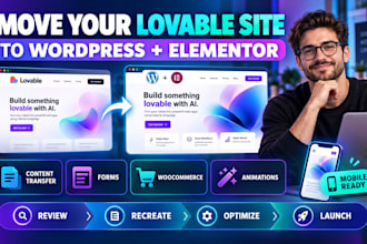 convert or migrate lovable website to wordpress