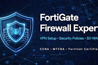configure fortigate firewall, vpn, and network security policies