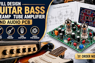 design custom guitar bass preamp tube amplifier