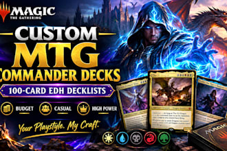 brew you any 100 card commander magic the gathering decklist cmd mtg edh