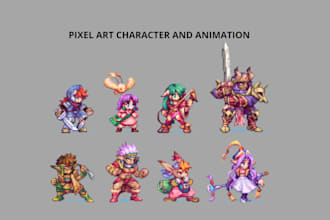 do pixel art animation sprite sheet pixel character 8 bit 16 bit animation