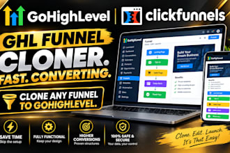 clone clickfunnels or ai built funnels into gohighlevel