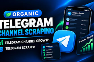 do organic telegram channel scraping, telegram channel growth, telegram scraper