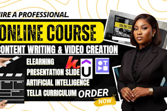 do online course content, training manual, elearning course, video scriptwriting