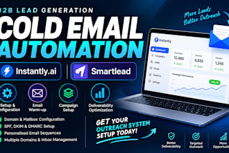 set up instantlyai or smartlead for cold email outreach