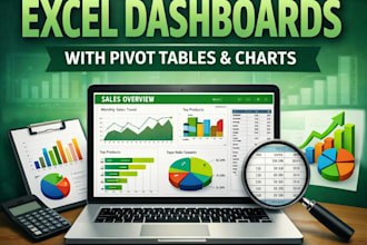 excel dashboards with pivot tables and charts