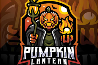 design creative modern pumpkin logo
