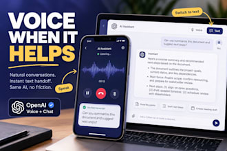 build ai voice assistant apps, openai API integration, chatgpt api, ai chatbots
