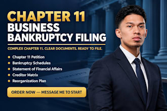 prepare chapter 11 business bankruptcy filings