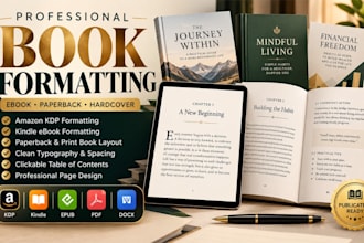 do book editing, amazon kdp book formatting, kdp publishing, book proofreading