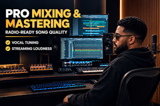mix and master your song to sound radio ready and loud