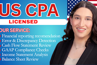 review your gaap financial statements and identify reporting issues