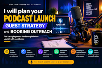 plan your podcast launch guest strategy and booking outreach