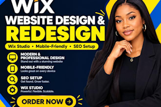 design or redesign your wix website or wix studio site