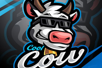 create a creative original cow logo