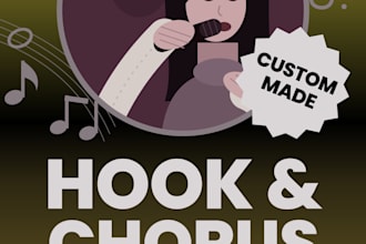 write and sing a female hook and chorus for your song