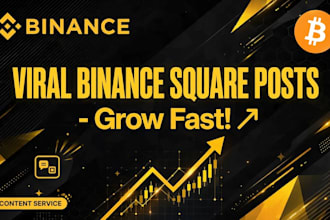 create viral binance square crypto post with btc chart