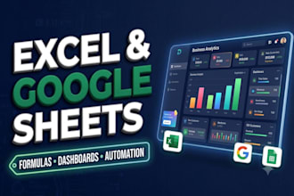 create custom excel sheet, macros, formulas and automation
