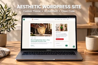 build an aesthetic custom wordpress website with ai