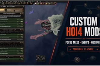 developcustom ck3 mod, bg3 mod, skyrim mod, hoi4 mod, game modding and scripting