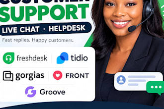 do customer support, live chat helpdesk freshdesk tidio gorgias front groove