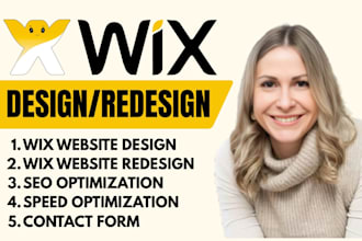 create wix website design wix website redesign wix website and SEO optimization