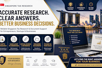 research singapore business tax requirements and organize tax documents