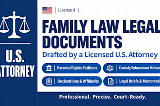draft a custody enforcement motion or contempt petition for family court