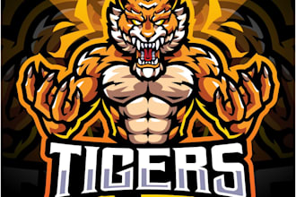 design professional unique tiger logo