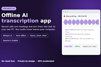 build an offline ai transcription app for your calls