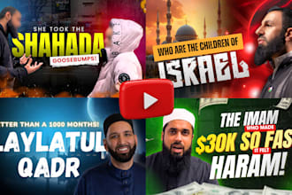 make you a great islamic youtube thumbnail