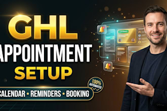 setup gohighlevel appointment booking, ghl calendar, and calendly integration