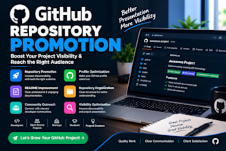 promote your github repository to improve visibility and open source growth