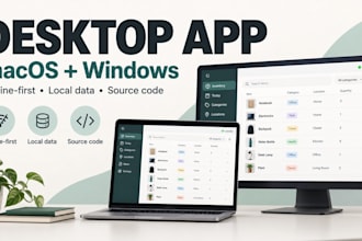 build an offline desktop app for macos and windows