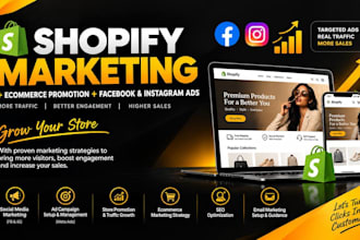 promote ecommerce shopify store boost shopify sales, shopify marketing