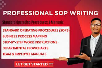 write professional business procedures and operational guides
