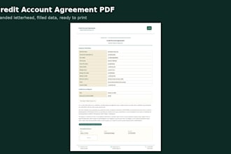 create a fillable contract form page that exports a branded PDF
