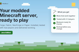 set up your modded minecraft server