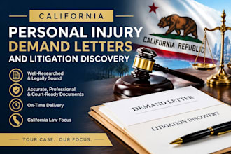 draft california personal injury demand letters and litigation discovery