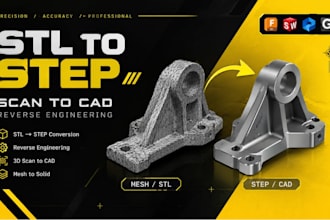 convert stl to step file reverse engineer mechanical files from scan to cad file