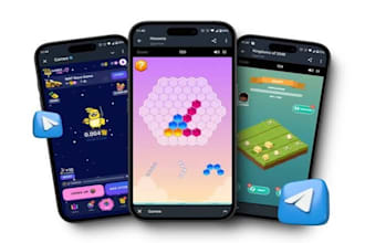 develop crypto telegram games, mini apps, and HTML5 webgl games