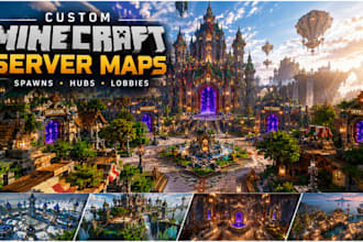 design custom minecraft server maps, spawns, and lobbies