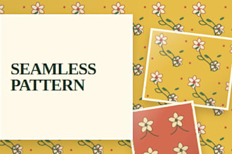 design seamless patterns for textile, fabric print, floral patterns