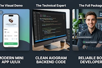 build custom telegram bots and interactive telegram mini apps