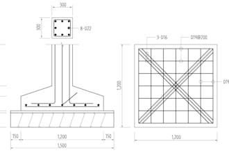 provide foundation design, structural calculations and autocad drawings
